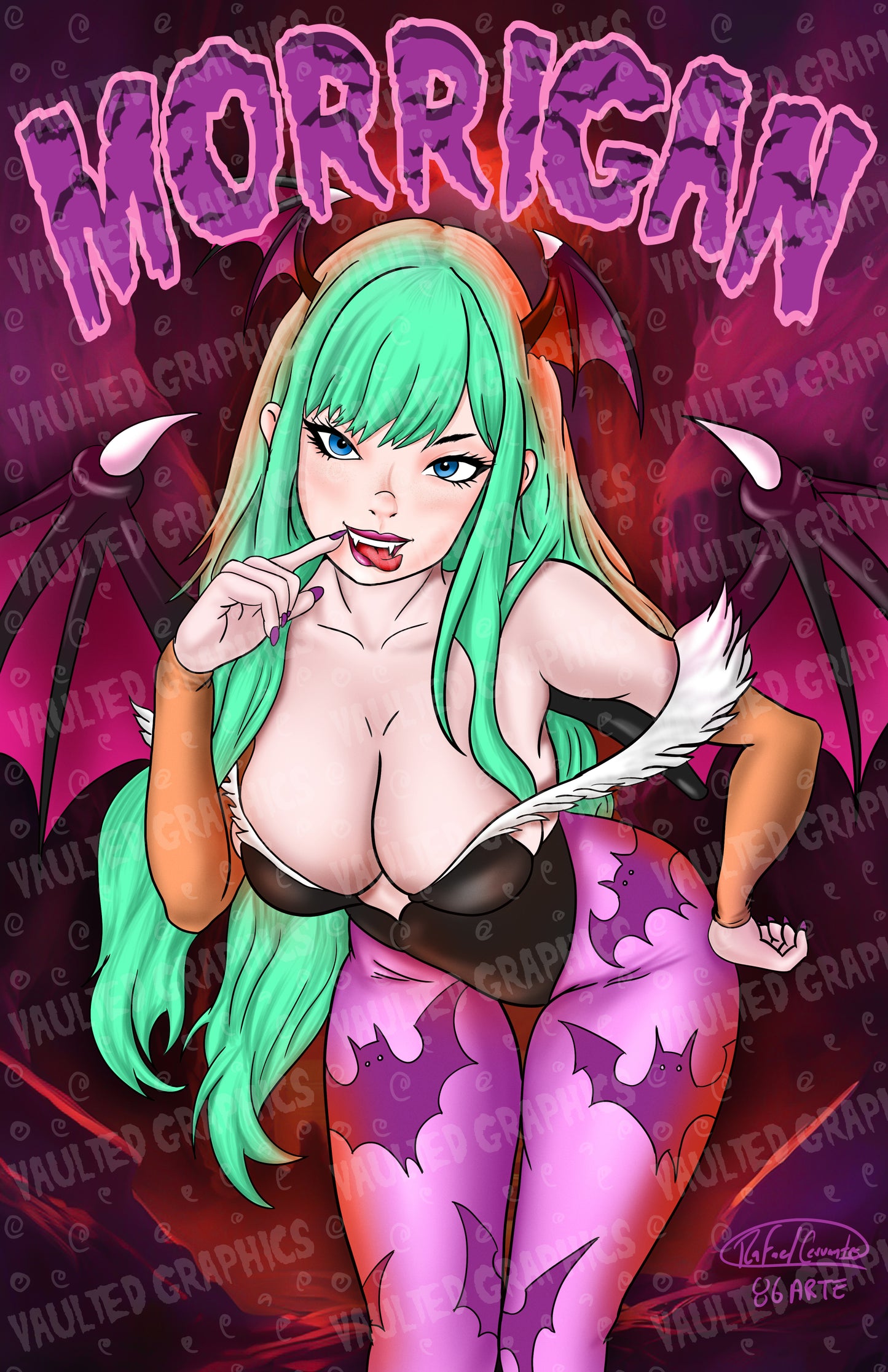 Morrigan Aensland Art Print (11x17)